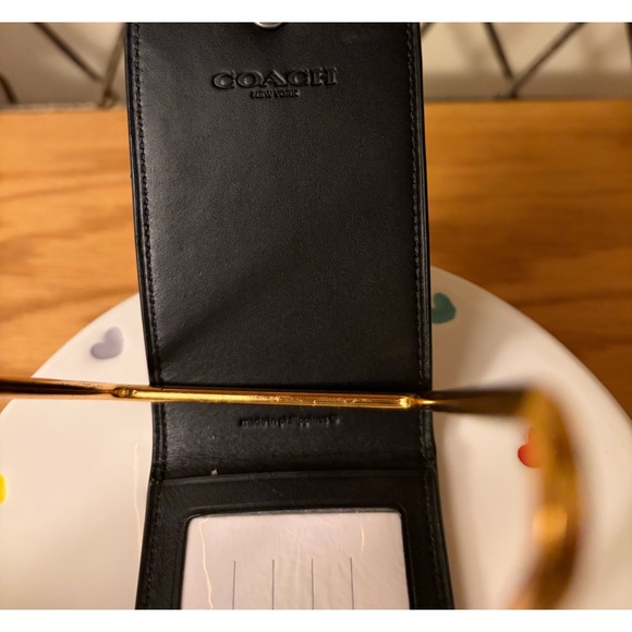 Coach Signature Luggage Tag Nwt - Picture 4 of 5